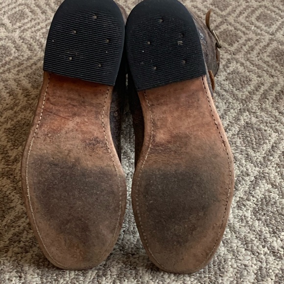 FRYE BLACK/BROWN VERONICA SLOUCH BOOT 7 - Picture 5 of 9